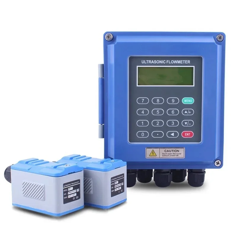 SD Slot TUF-2000B Ultrasonic Flow Meter Liquid Flowmeter With TS-2 TM-1 Transducer for Pipe DN15-DN700mm