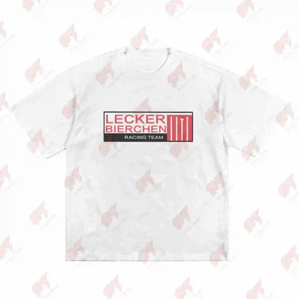 Lecker Bierchen Racing Team Short Sleeve Tee 100% Cotton T-Shirt