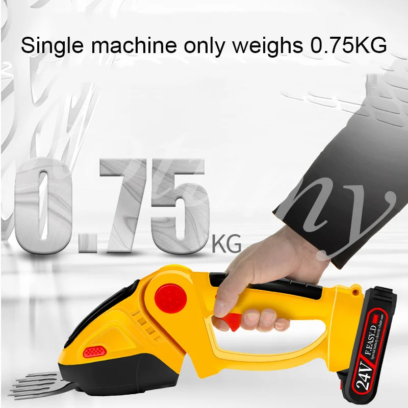 Electric Hedge Trimmer Cordless Lawn Mower Pruner One Hand Hedge Machine Rechargeable Garden Pruning Shears