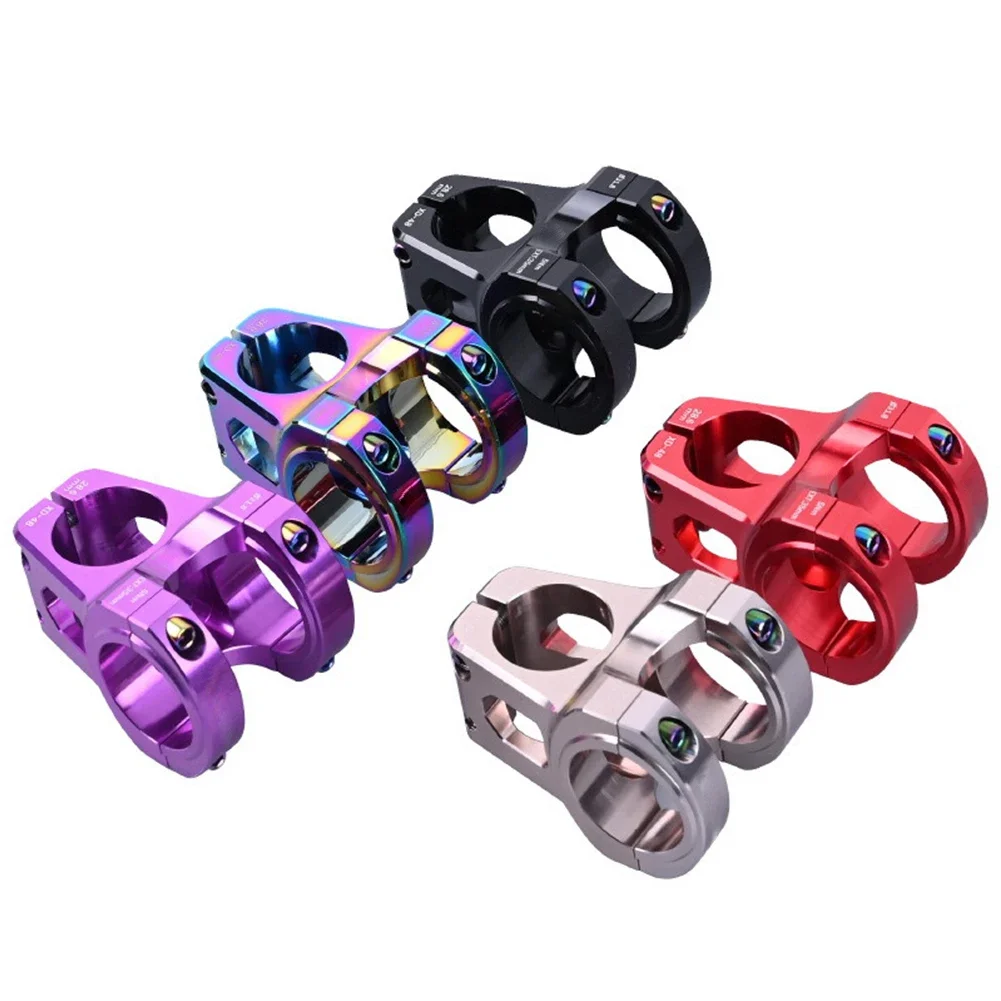 Bicycle Accessory Sturdy CNC Aluminum Alloy Short Handlebar Stem Tailored for Mountain Biking Sizes of 31 8x35 mm