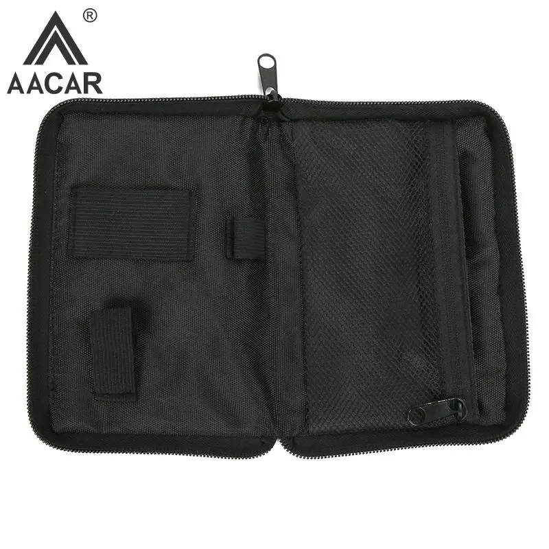 Portable Blood Glucose Meter Storage Bag Blood Pressure And Oxygen Meter Carrier Organizer Black Zipper Storage Bag Household