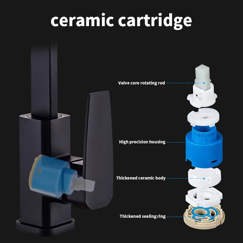 صنبور المطبخ صنبور المياه السوداء بالوعة المطبخ صنبور حوض خلاط تيار البخاخ رئيس الكروم نحى النيكل مياه الحنفية Sifang صنبور المطبخ #5