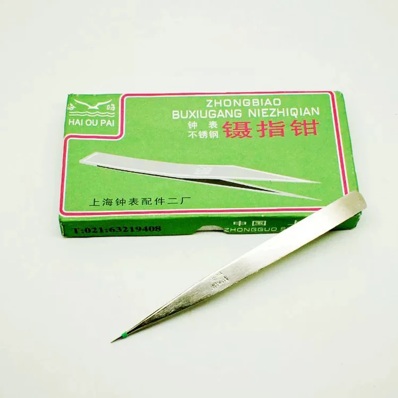 HAI OU PAI Eyelash Extension Tweezers Maquiagem Professional Accurate Volume Classical Tweezers Stainless Watch Repair Tools