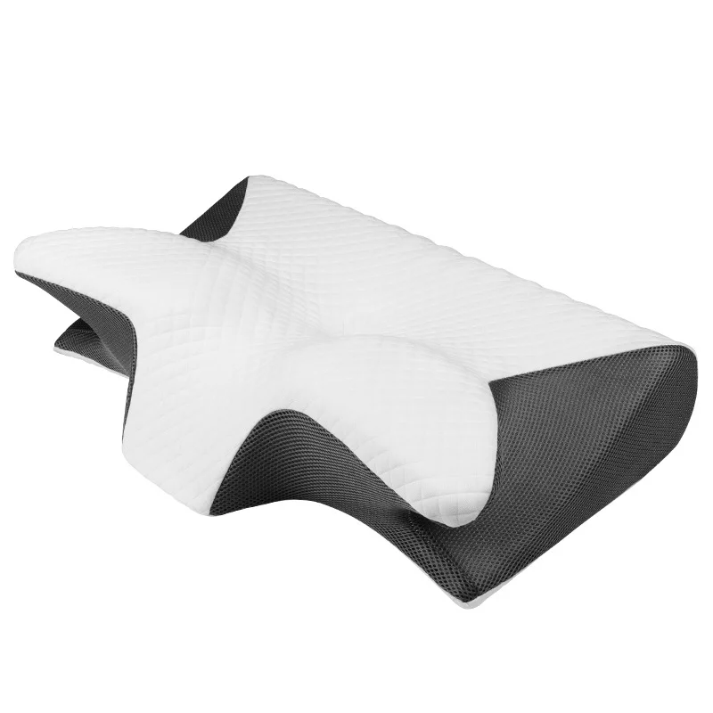 New 2 in 1 Ergonomic Memory Foam pillow Help Sleep,Protect The Neck Cervical Orthopedic Travel Neck Pillow For Sleeping For Home
