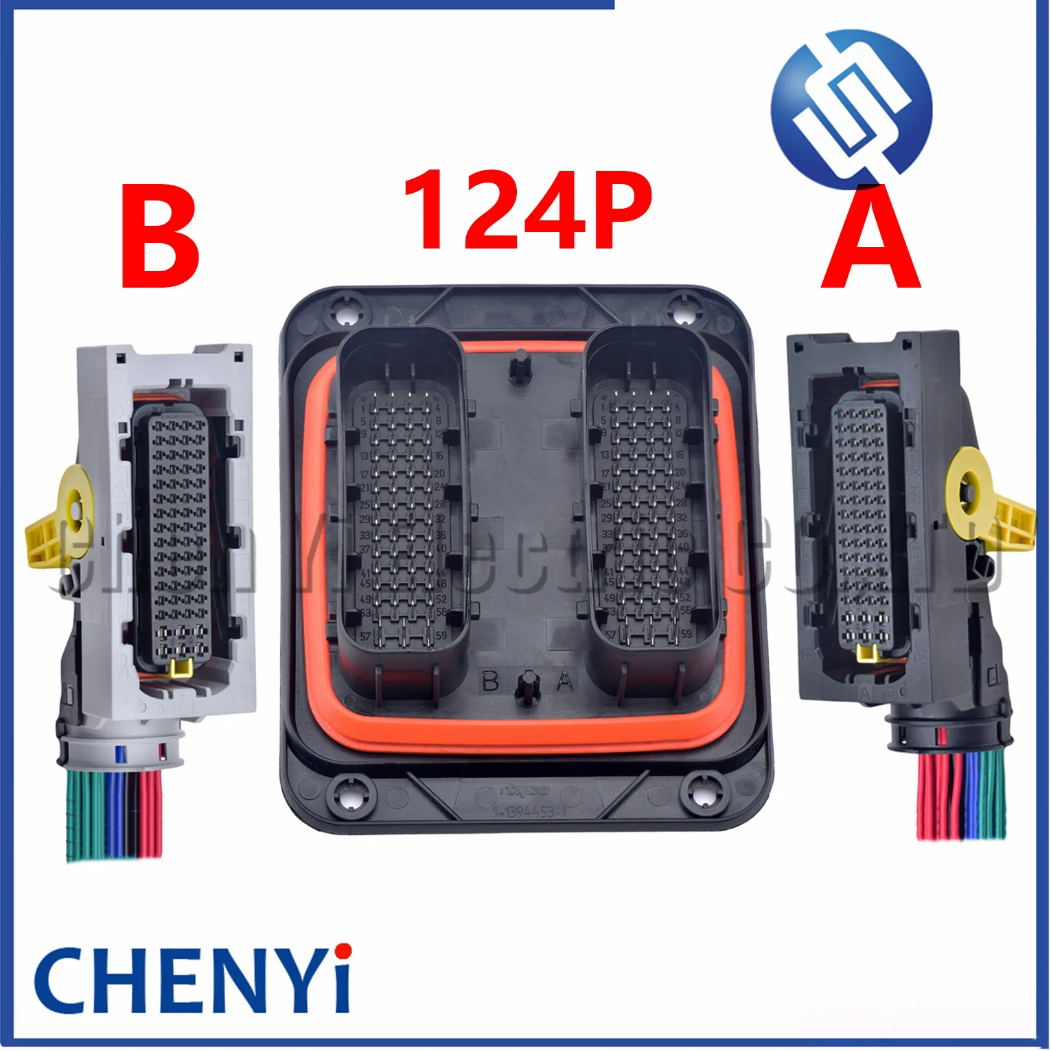 Engine ECU DCU Computer Board Wiring Plug Socket 1-1418883-1 2-1718324-1 2-1418883-1 1-1394453-1 1-1718324-1 For Volvo DH4 D13C