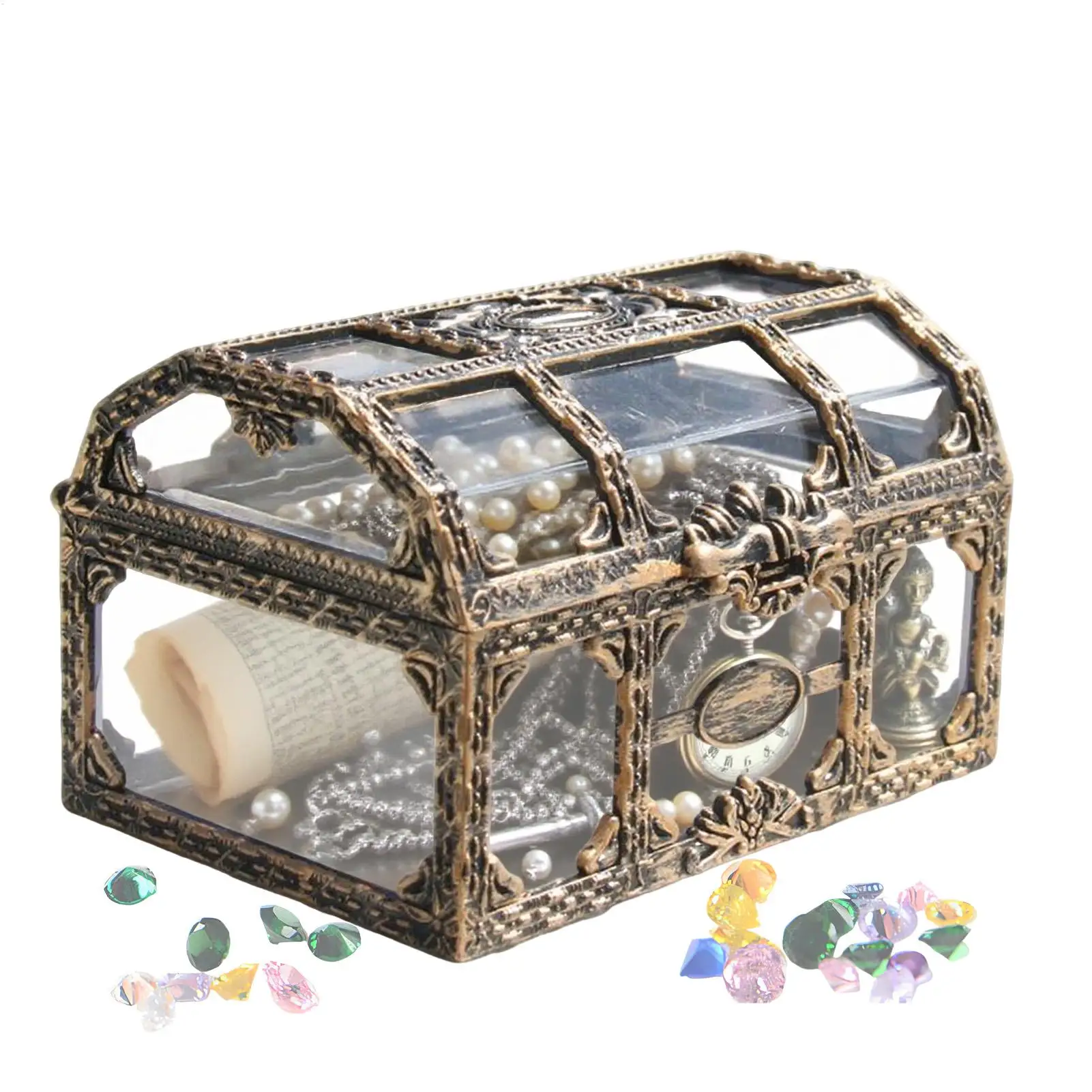 Pirate chest Pirate Treasure Box Portable Kids Toy Container