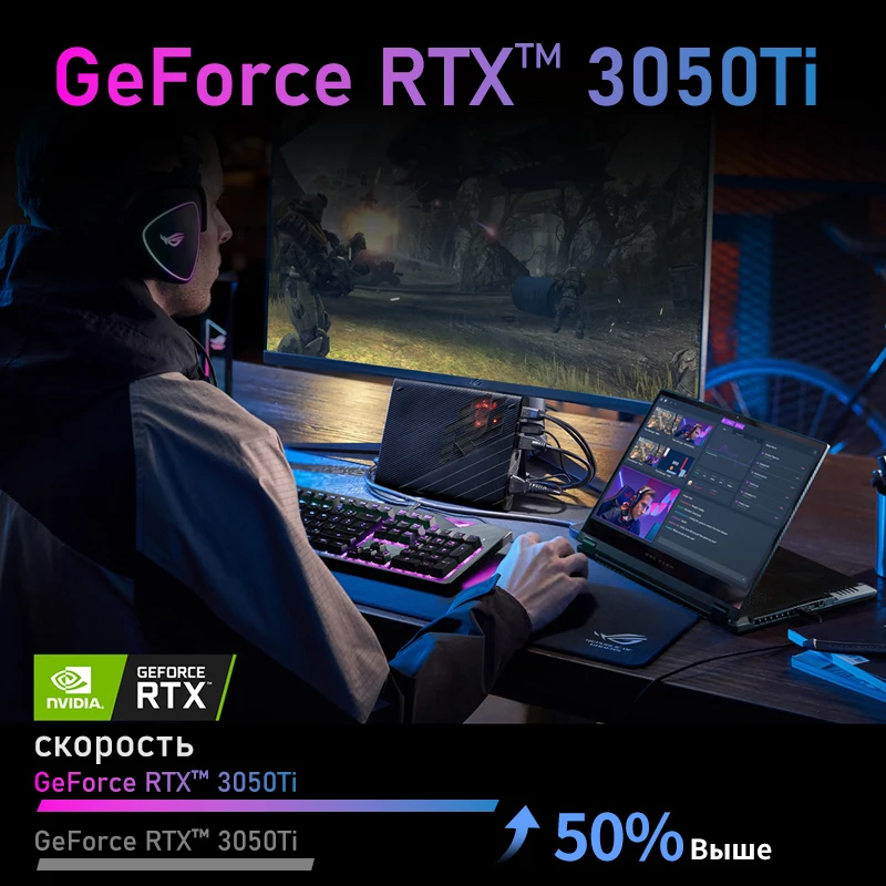 Игровой ноутбук ASUS ROG Flow X13, AMD Ryzen 9, 6900HS, 16 ГБ, 1 ТБ SSD, экран 120 Гц, 13-дюймовый ноутбук, спортивный компьютер