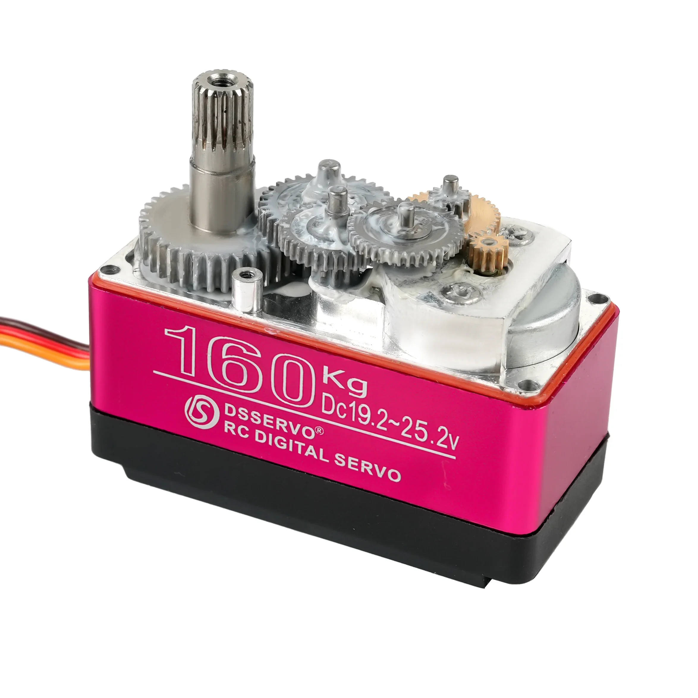 DS51160 Servo digitale da 160 kg 24 V |   Ingranaggio metallico impermeabile a coppia elevata 270 ° /180 ° |   Per veicolo da arrampicata con braccio robot per auto Baja RC 1/5