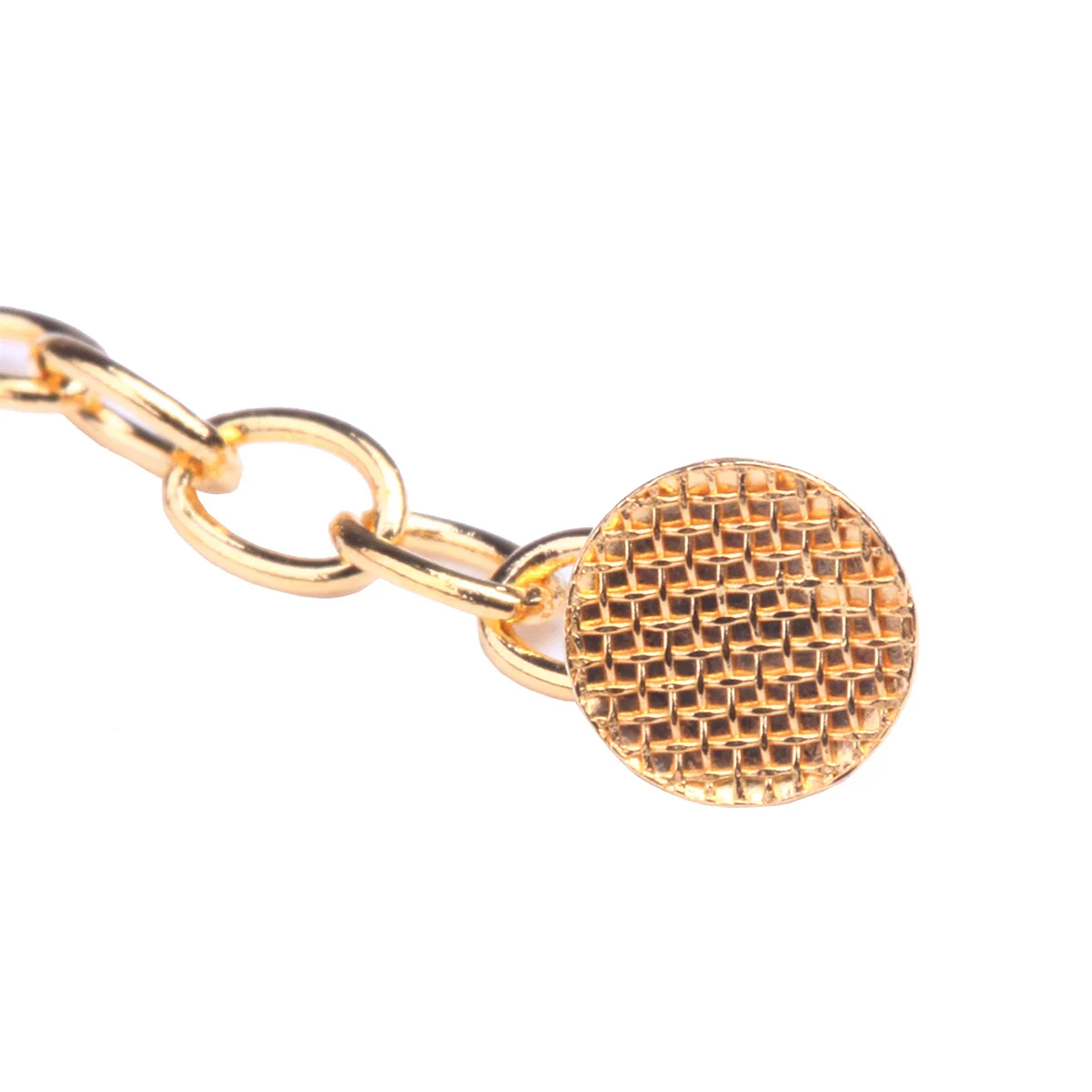 2 teile/paket AZDENT Dental Kieferorthopädische Lingual Traktion Taste Kette Runde Mesh Basis Silber Gold Farbe Zahnmedizin Werkzeug – Detail 8