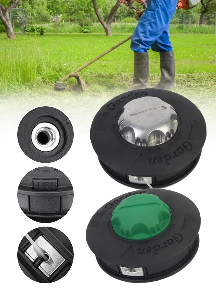 Imagem -02 - Universal Nylon Automático Grass Trimmer Cabeça Escova Cortador Bump Spool Linhas Cortador Linha de Rosca String Saw M10