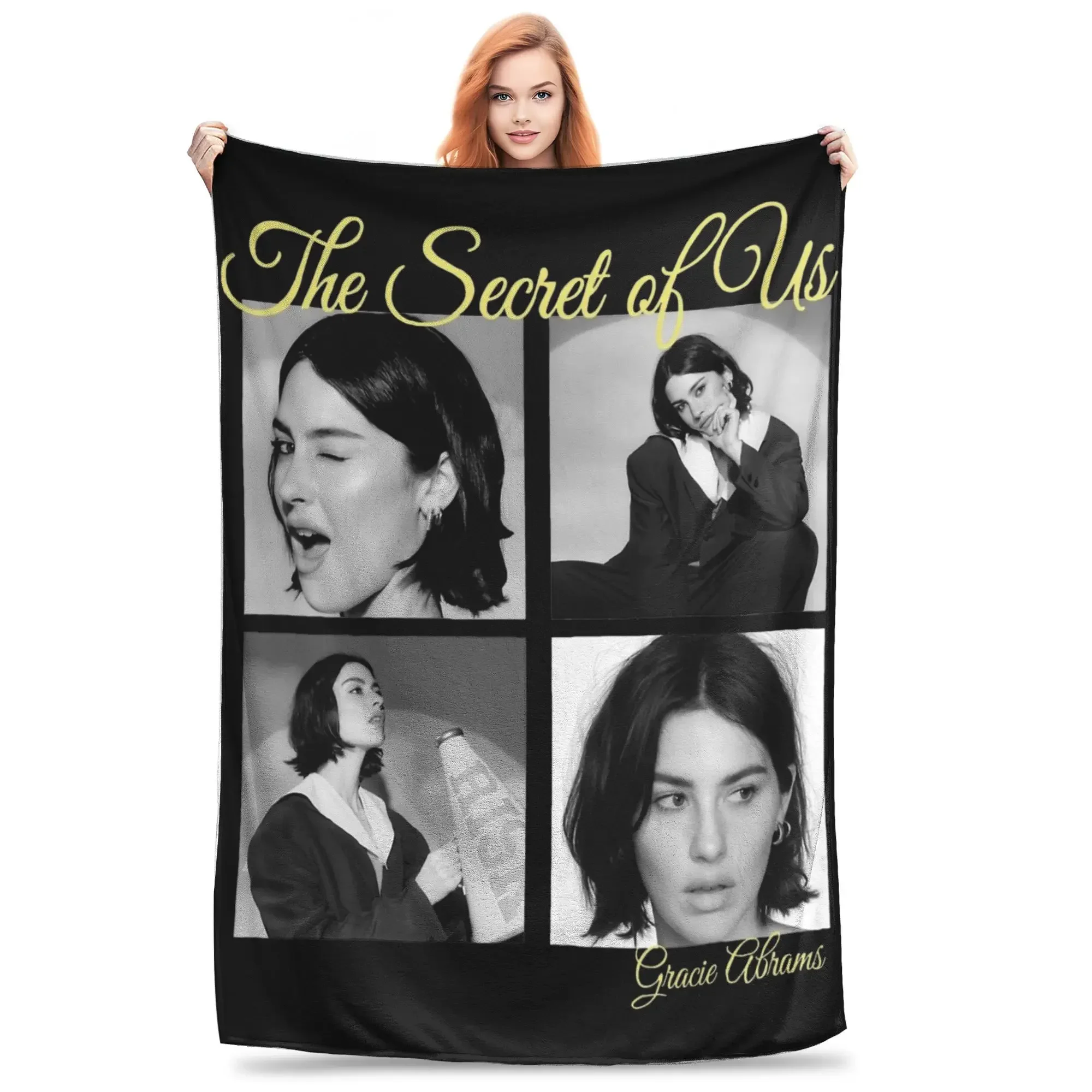 

Gracie Abrams The Secret Of Us Album Blanket Cozy Soft Throw Blankets for Bed 50x60 Inch Multiple Sizes Rug Piece