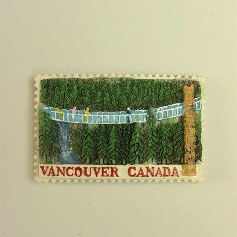 Canadian Vancouver Capilano Suspension Bridge Fridge Magnet Unique Creative Home Decor 3D Decorative Items