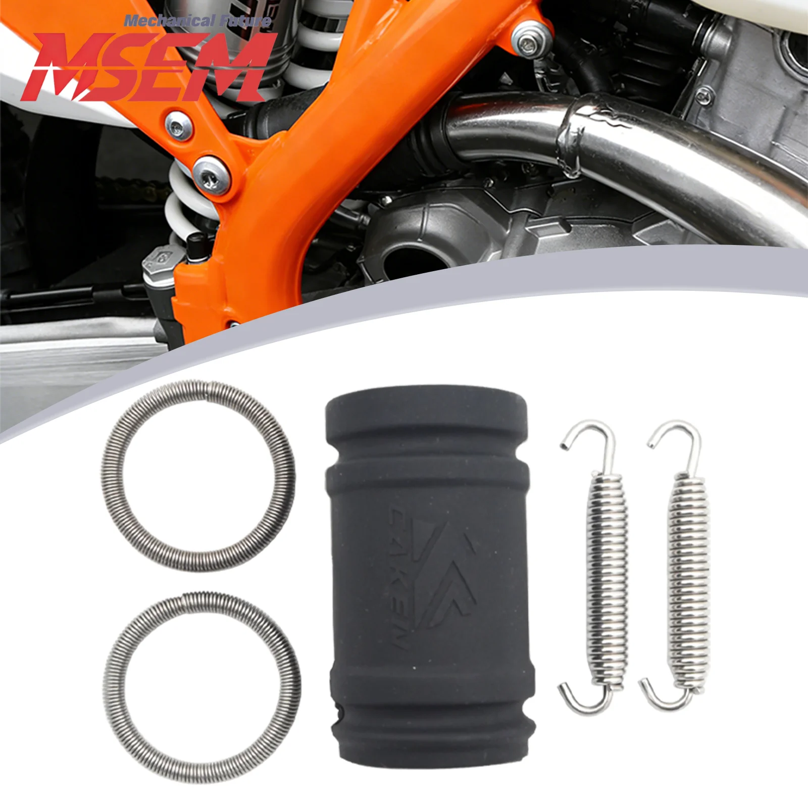 2017-2023Exhaust Pipe Tailpipe Seal Ring Spring Exhaust Coupling Kit For KTM 250 300 SX/XC/EXC/XCW/TPi  HUSQVARN 250 300 TC TE