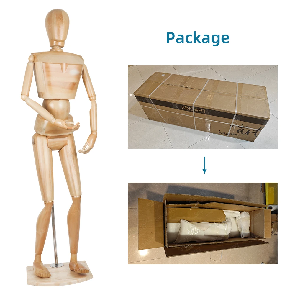 Zhongyi 175 سنتيمتر 180 سنتيمتر 69 "71" الحياة حجم المعرضة عرض مرنة كامل الجسم عرض نموذج الفنان المعرضة #6