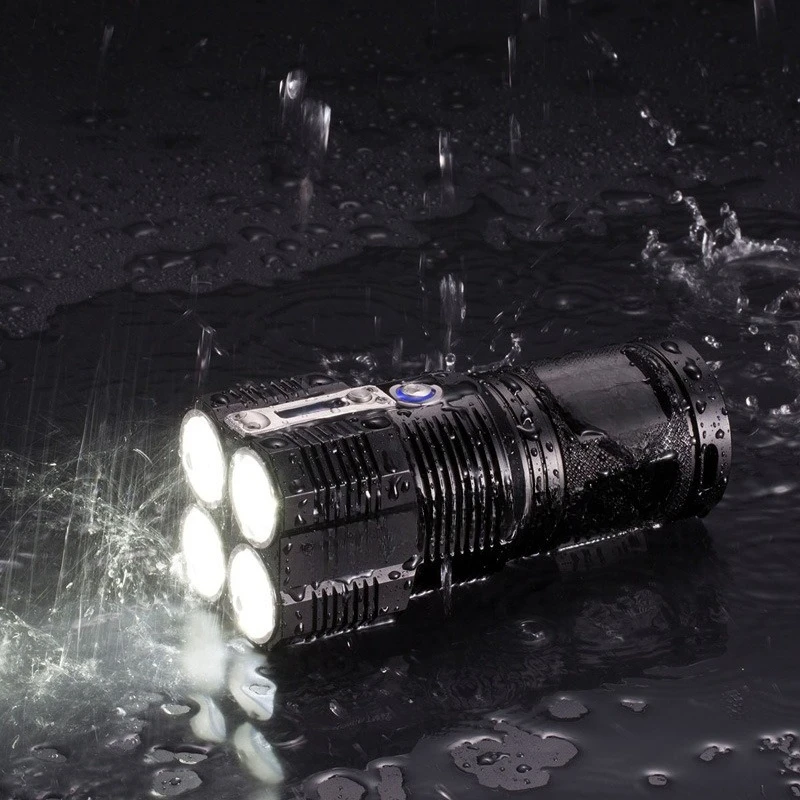 TM28 6000 Lumens Search Monster Flashlight 18650 Battery