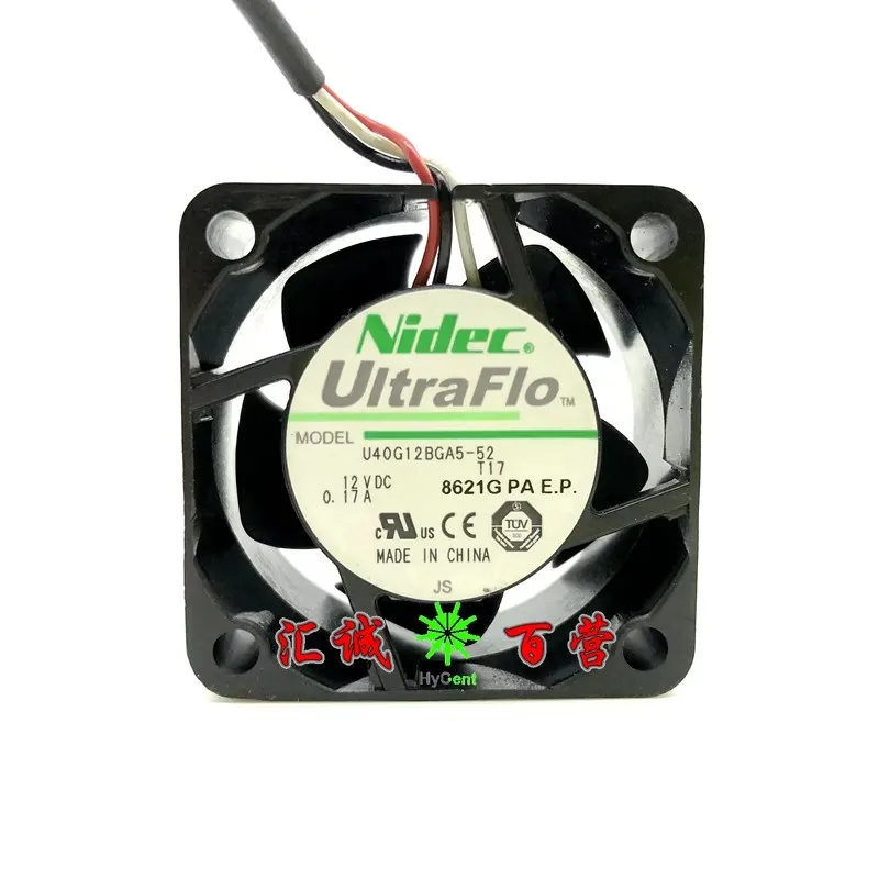 New Cooler Fan for NIDEC U40G12BGA5-52 4CM 4020 12V 0.17A Cooling Fan 40 *40 * 20MM