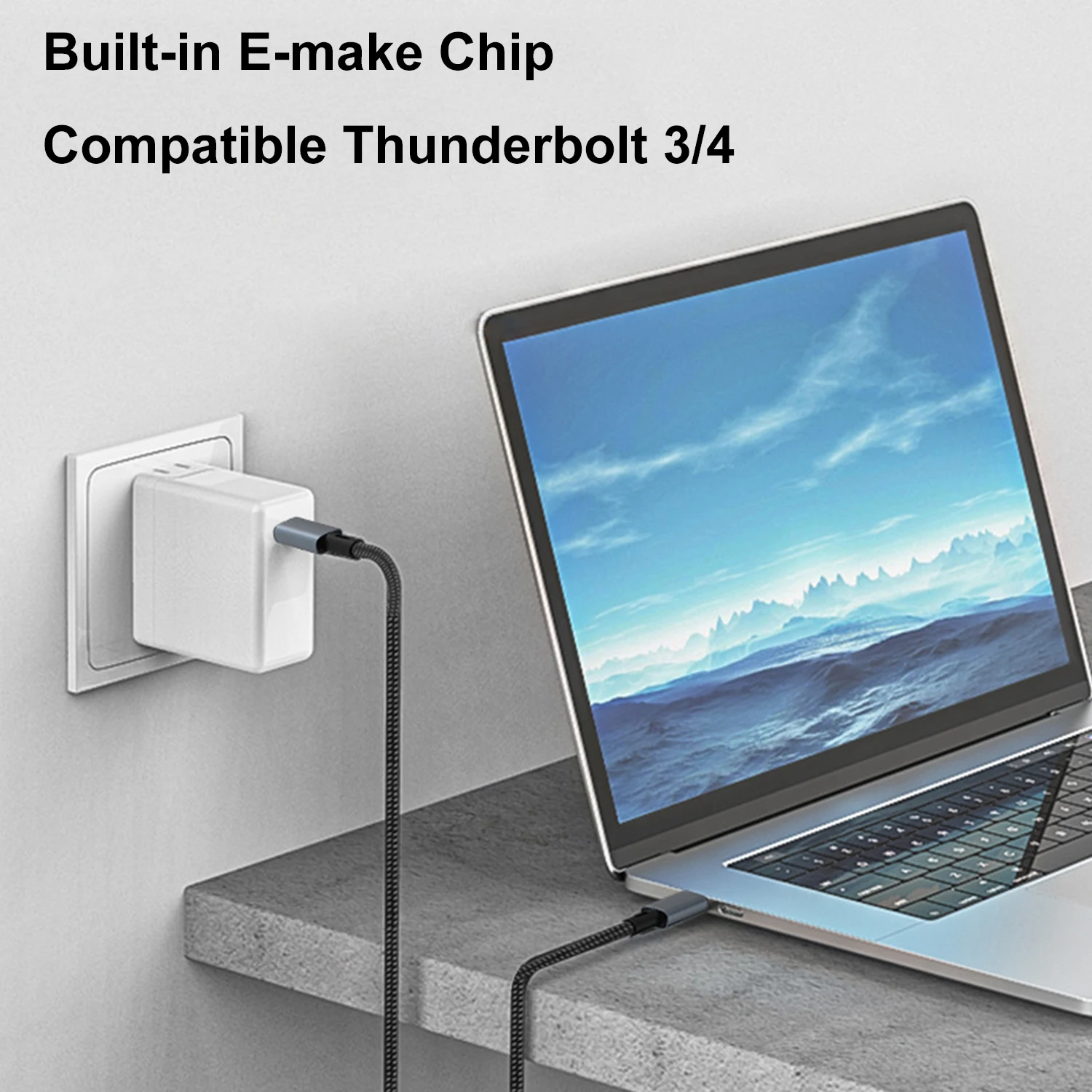 USB 4.0 8K 60HZ 40Gbps 240W Type C Cable For Macbook iPad Samsung Xiaomi PD Charger Data Thunderbolt 3 4 Video Cord USBC USB4