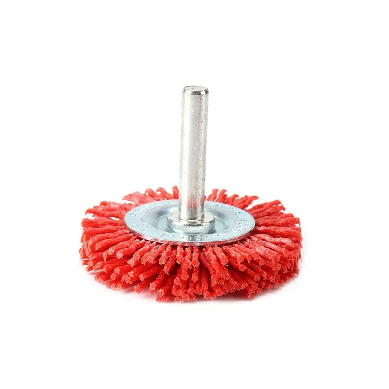 A93E-8Pcs Nylon Filament Abrasive Wire Cup Brush Nylon End Brush Kit For Drill Rotary Tool With 1/4 Inch Shank