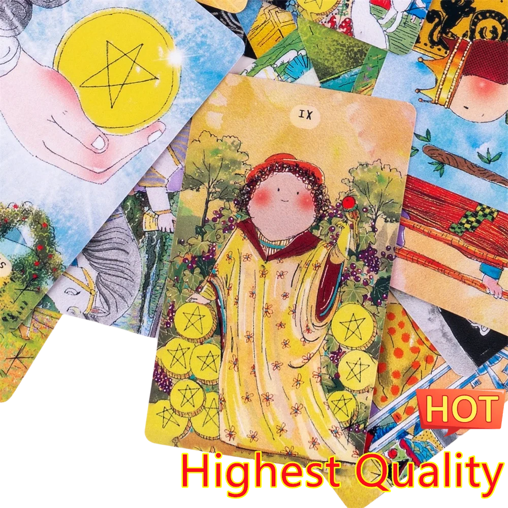 12X7cm Mysterious The Chubby Tarot Pang Xiao Hai Without Guide Book Powwow Decks Board Game Miraculous Tarot Cards