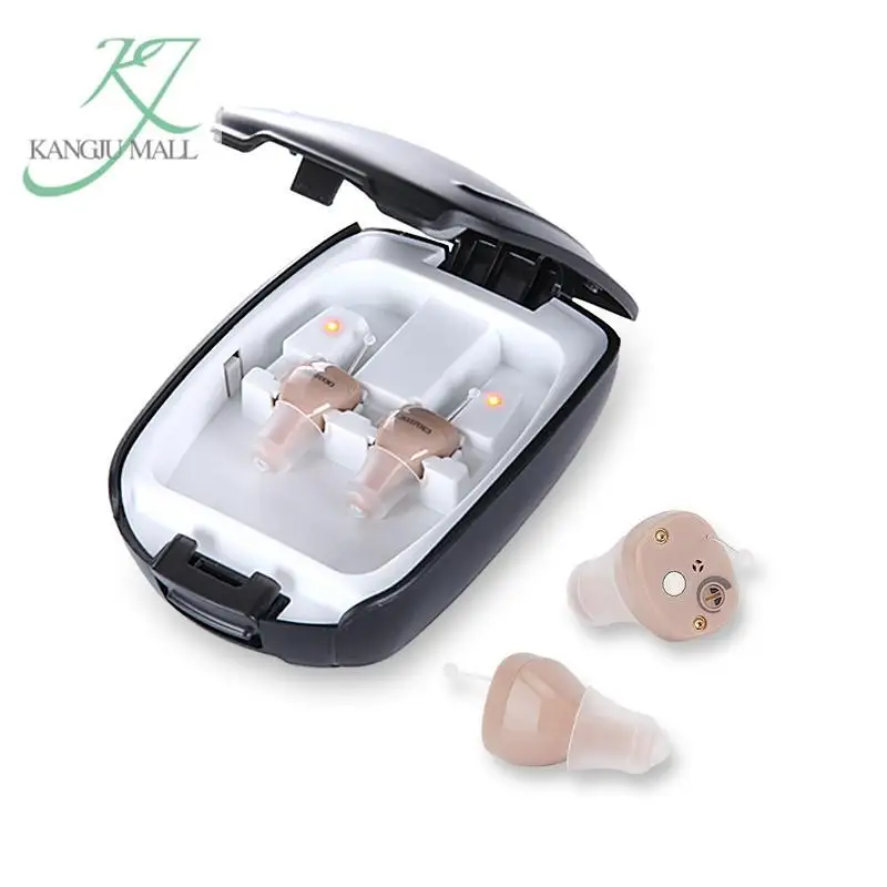 

Kong Ju Intelligent Digital Hearing Aid Rechargeable Sound Amplifiers Wireless Ear Aids For The Elderly Adjustable Hearing Aid