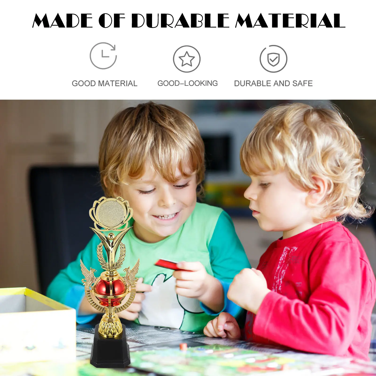 

1 шт. Детский наградной кубок: изысканное исполнение, яркий и тонкий дизайн, приз для школьных мероприятий, игр, вечеринок, поощрение в классе