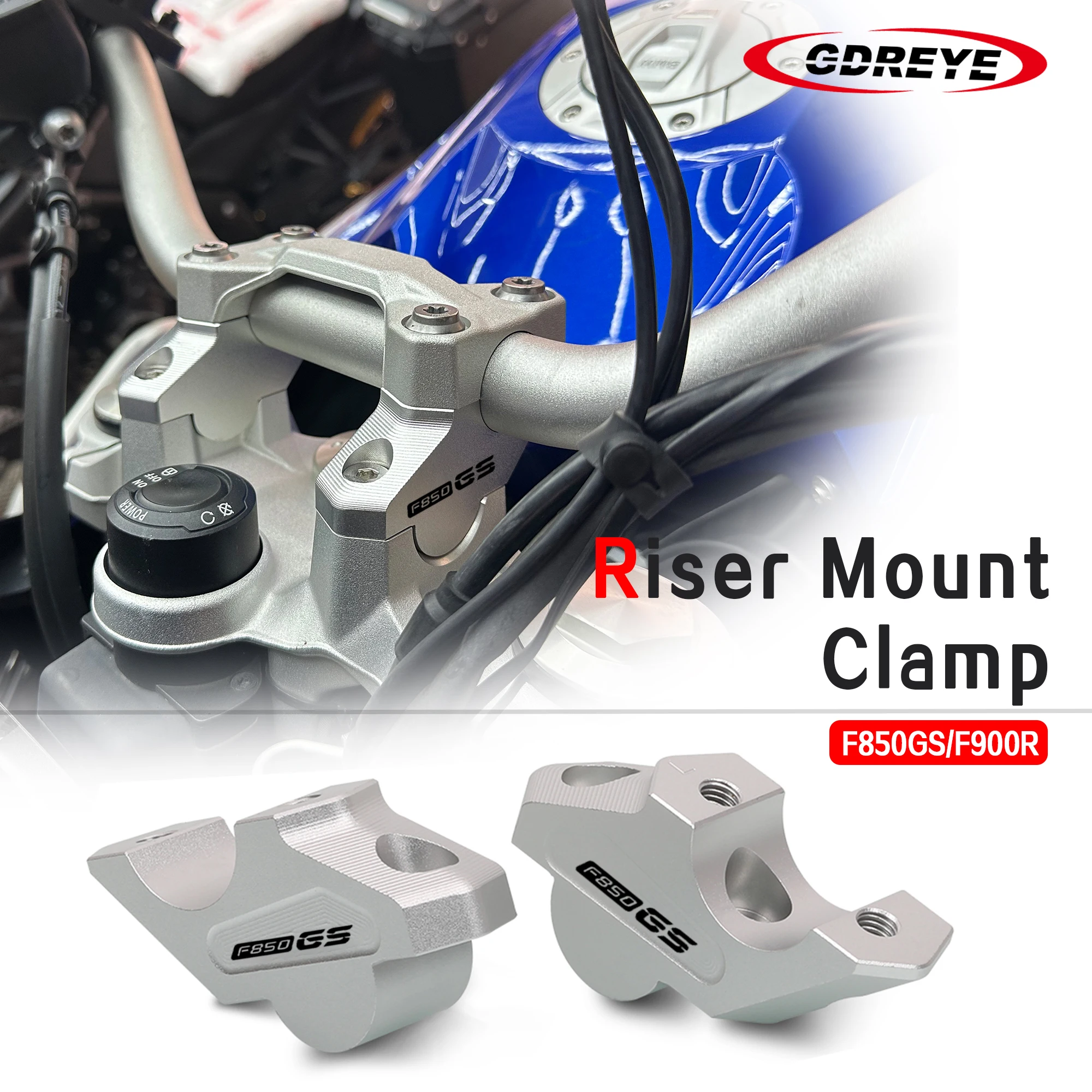 Motorcycle F850 GS Accessories Handlebar Riser Clamp Adapter Handle BarRaisers Up And Backwards For BMW F850GS F900R F900XR