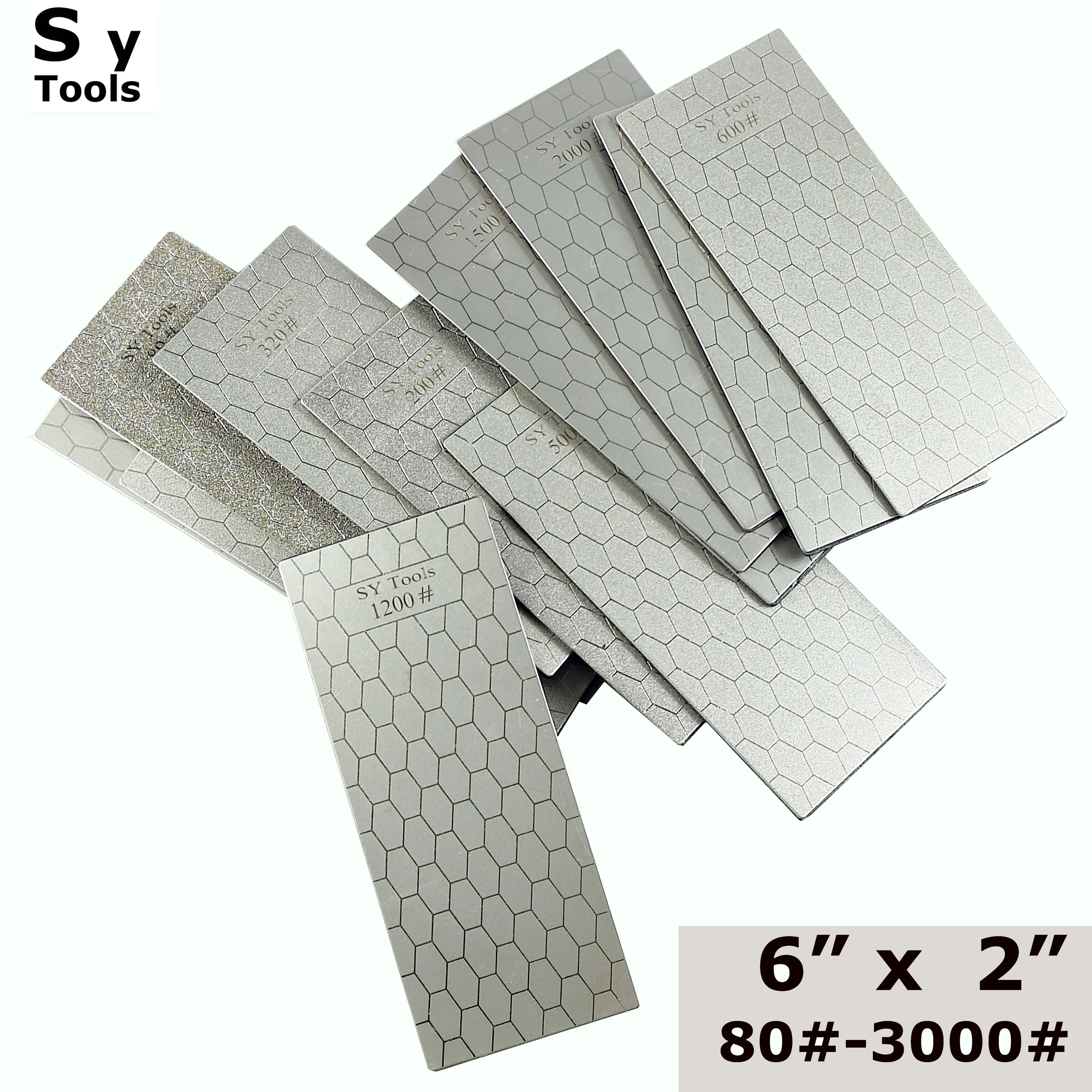 Sy Tools New 80-3000 #   Profesjonalna diamentowa ostrzałka do noży Ostrzałka do noży szefa kuchni Ostrzałka do noży o strukturze plastra miodu