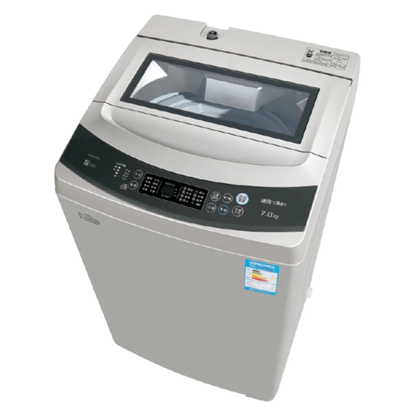 220V Full Automatic Electric Top Load Washing Machine Aluminum Stainless Steel Modern Household Adjustable Electric Power