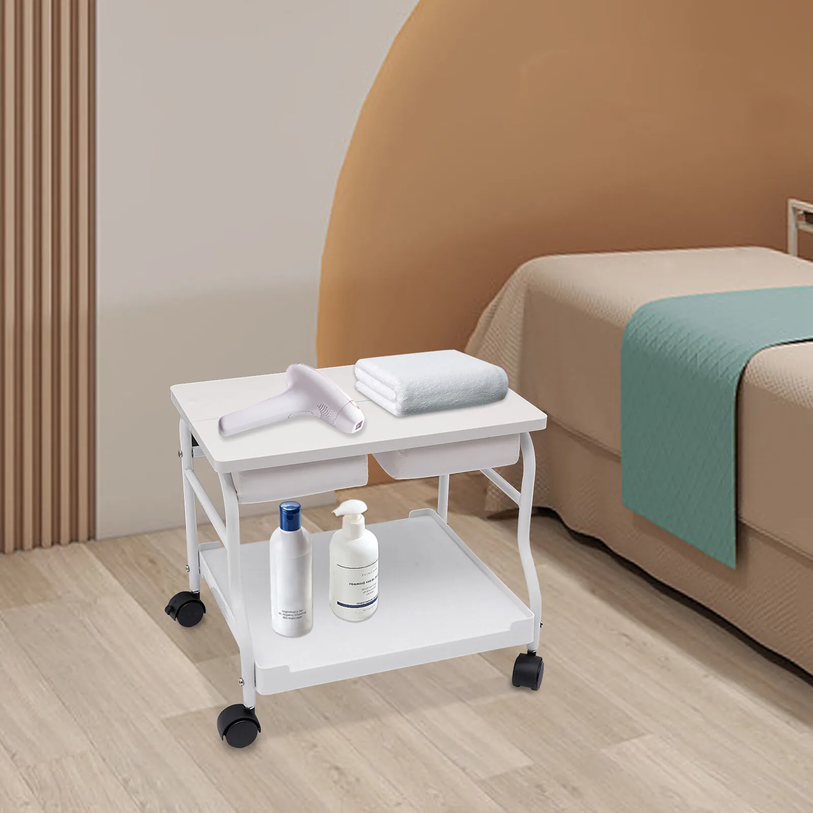 

Nail Foot Bath Spa Portable Foot Bath Trolley for Pedicure Manicure Massage