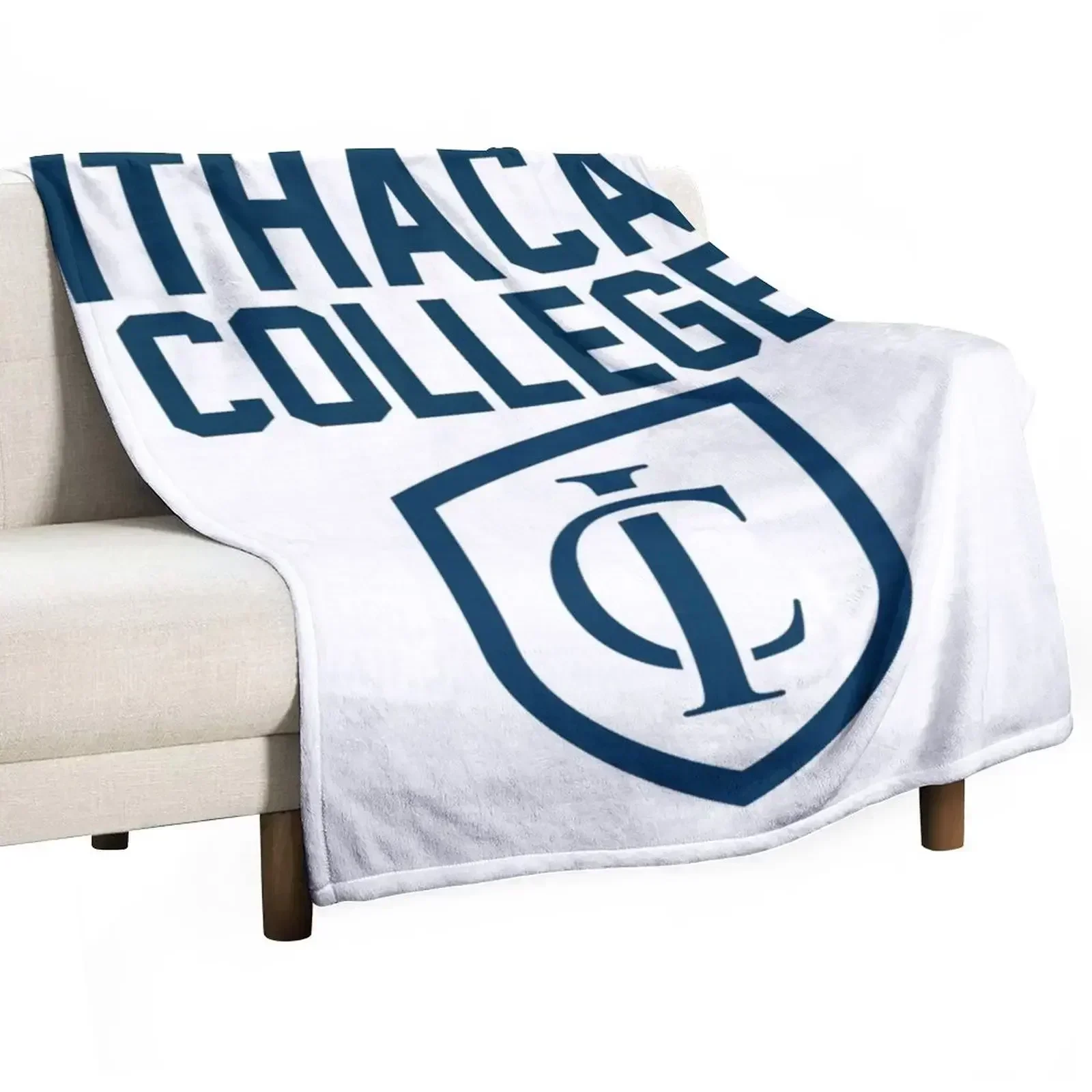 Ithaca College Throw Blanket No Pilling Soft Warm Blanket for Bed