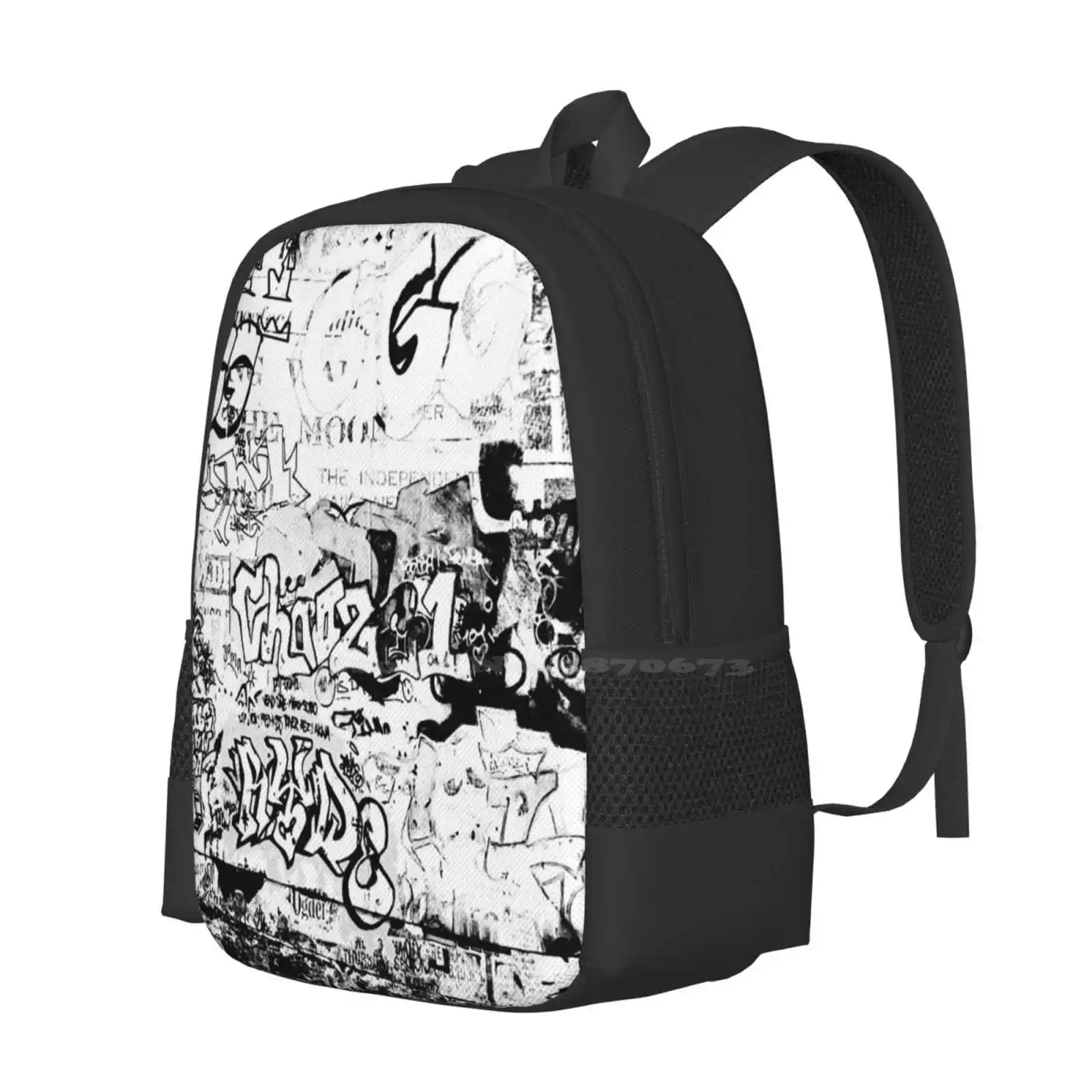 Graffiti Fashion Pattern Design Travel Laptop School Backpack Bag Graffiti City Street Art Urban Awesome Harmony Fantasy