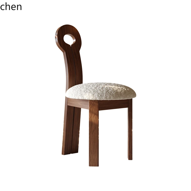 

HTT antique solid wood chair home retro dining table and chairs artistic sense modern simplicity
