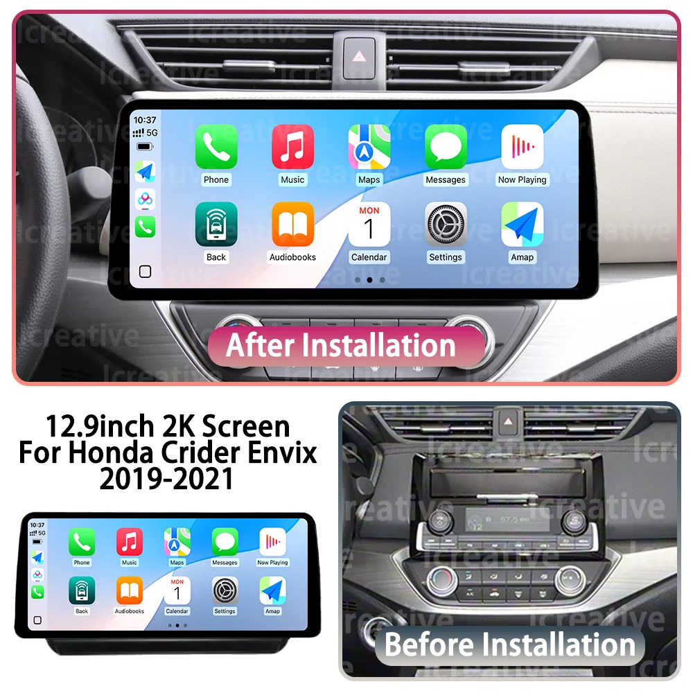 Android Carplay Auto Car Radio For Honda Crider Envix 2019-2020 Intelligent System Multimedia Player 2DIN DSP Navi HU 4G WIFI BT