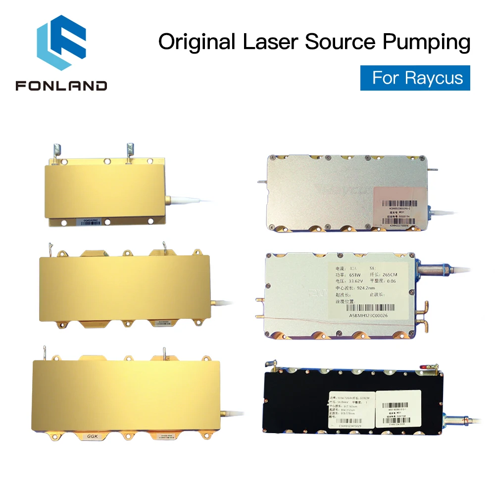 FONLAND Original Raycus Laser Source Pump 120-1000W Pumping Source Fiber Module Pulsed Laser Diode For Marking Metal