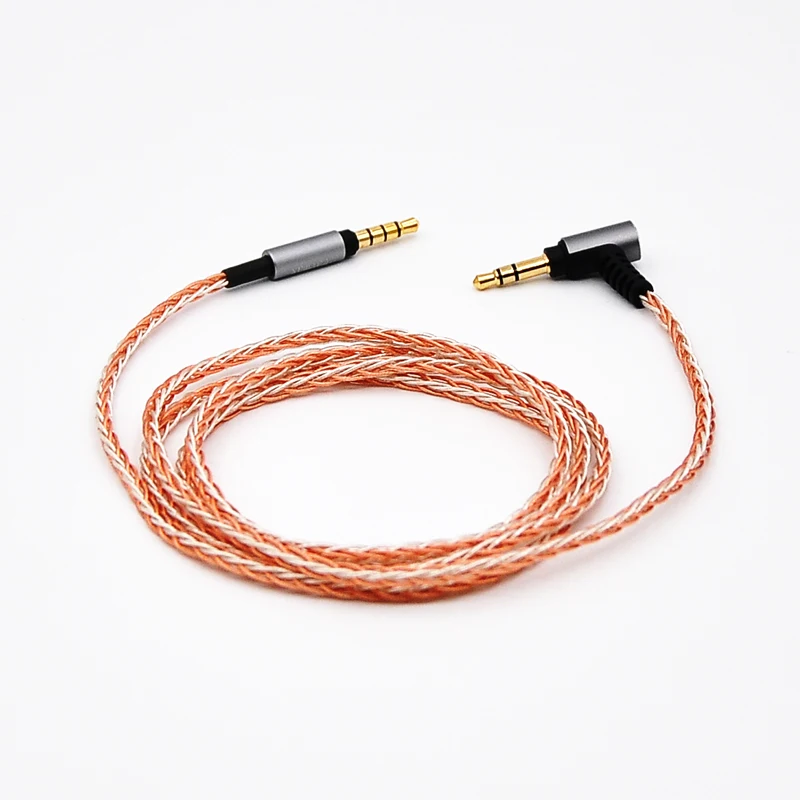 8 Core Silver Plated 3.5mm Stereo To 3.5mm Connector Hifi Upgrade Cable For SONY MDR-1A 100AP 1000XM3 MSR7 Earphone - Image 5