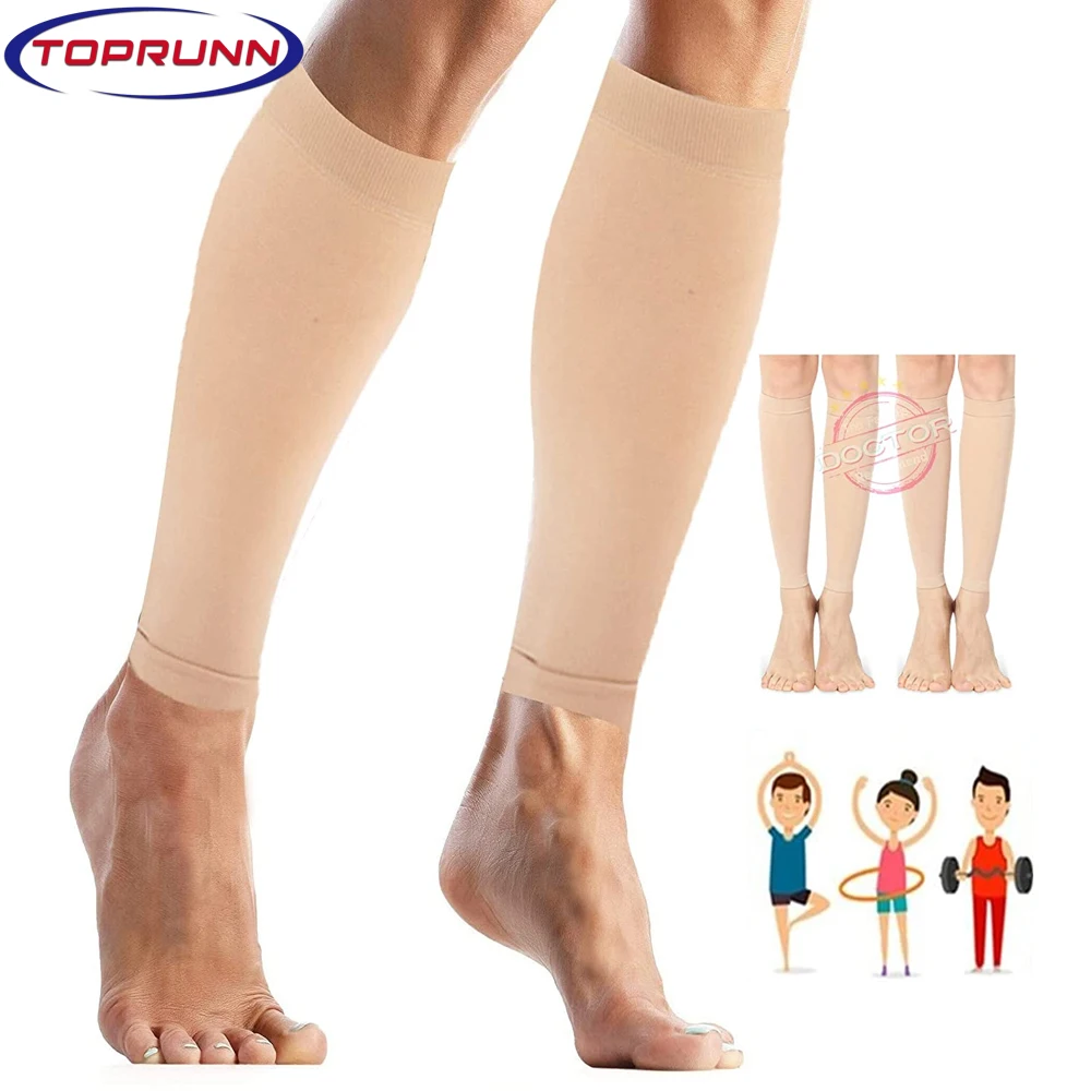 1Pair Varicose Vein  Stocking Elastic Socks Support Leg Shin Socks Fatigue Relief Leg Warmer Compression Calf Sleeve Sock