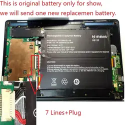 New Battery for Irbis NB125 NB211 Tablet PC Li Polymer Rechargeable Accumulator Replacement 7.4V/7.6V 34140156P NV-2964151-2S