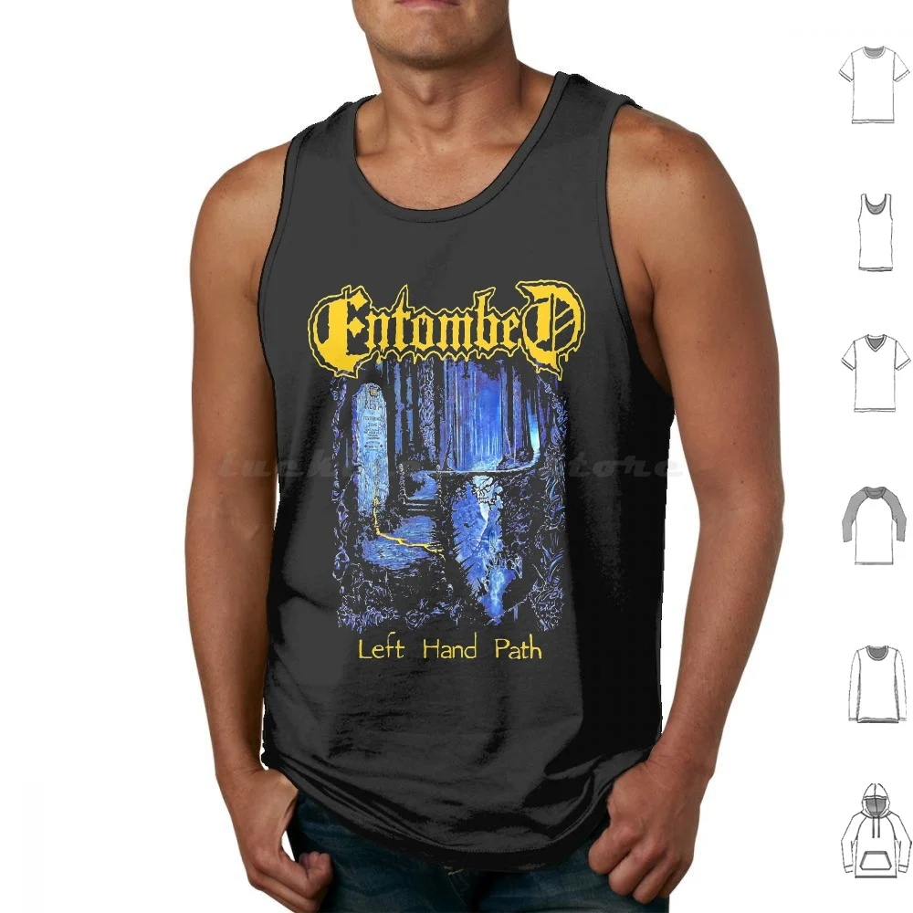 Left Hand Path E-N-T-O-M-B-E-D-Trending Trending 1 Tank Tops Vest Sleeveless Entombed Entombed Trending Entombed Stuff