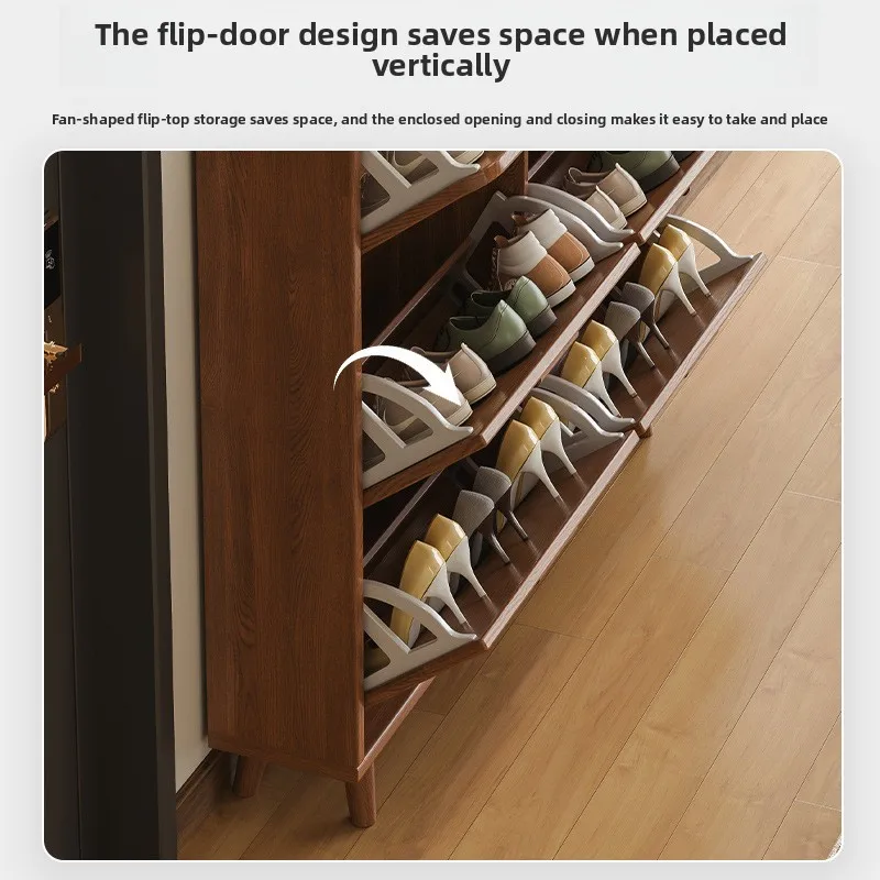 Ultra Thin Flipout Shoe Cabinet Entryway Storage Space Saving US EU Ready Shoes Rack Shoes Storage Home Furniture Shoe Cabinet