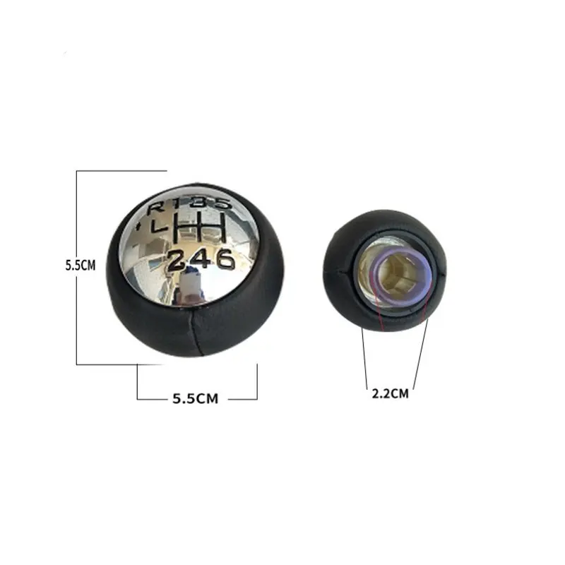 

6 Speed Car Gear Stick Shift Knob For Peugeot 307 308 3008 407 5008 807 PARTNER B9 TEPEE For Citroen C3 C4 C8 Picasso