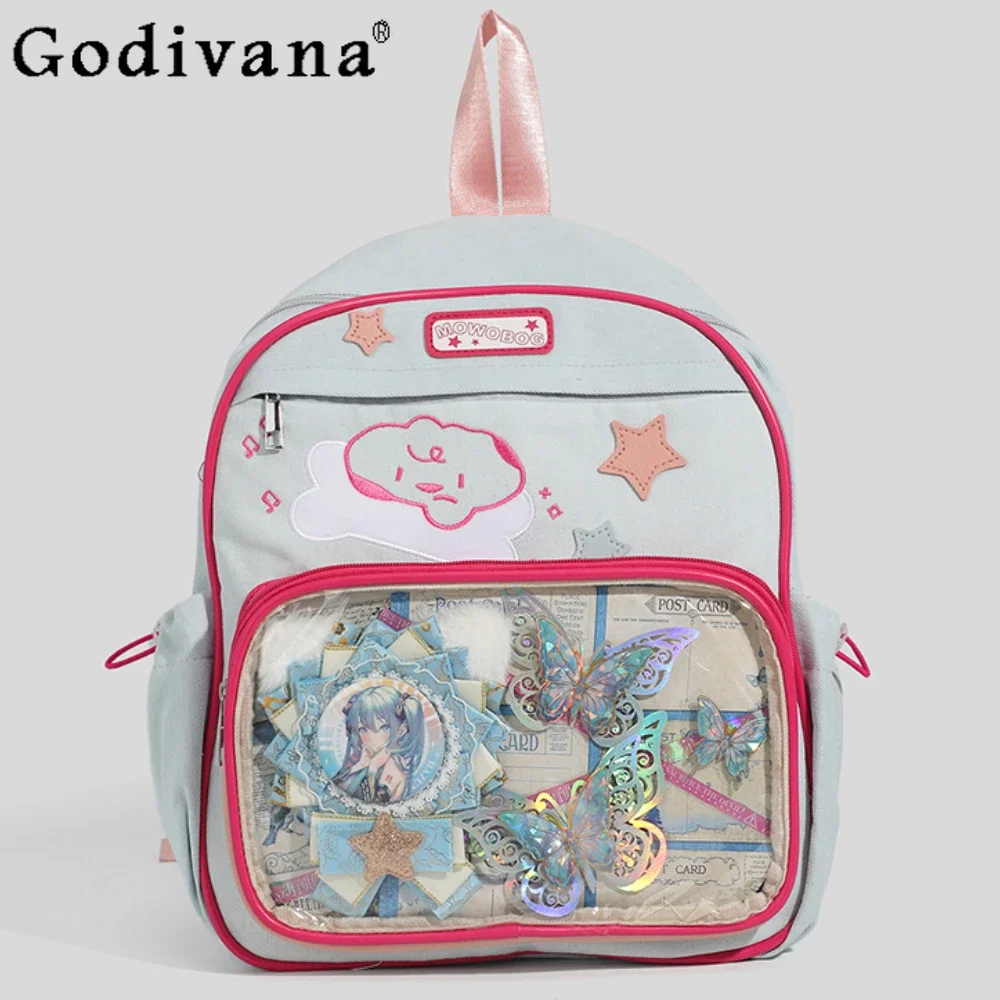 

Fashionable Ita Bag Students Cute Kawaii Backpack Schoolbag Transparent Commute Shoulder Women's Bag