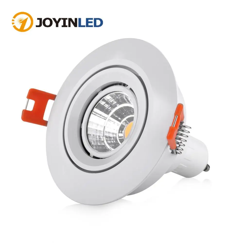 

2pcs/10pcs Led Downlight Frame Gu10 Mr16 Halogen Led Spot Light Fixtures White Black Silver for Home