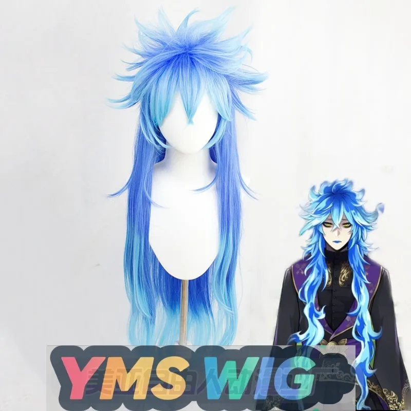 

【YMS WIG】Twisted Wonderland Little Mermaid Idia Cosplay Wig Shroud 120cm Layered Gradient