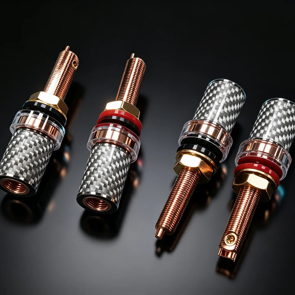 4 Pcs Purple Copper Binding Posts