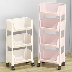 Snack Cart Storage Rack Living Room Balcony Bathroom Multi-Layer Gap Storage Schoolbag Mobile Kitchen Vegetable Rack