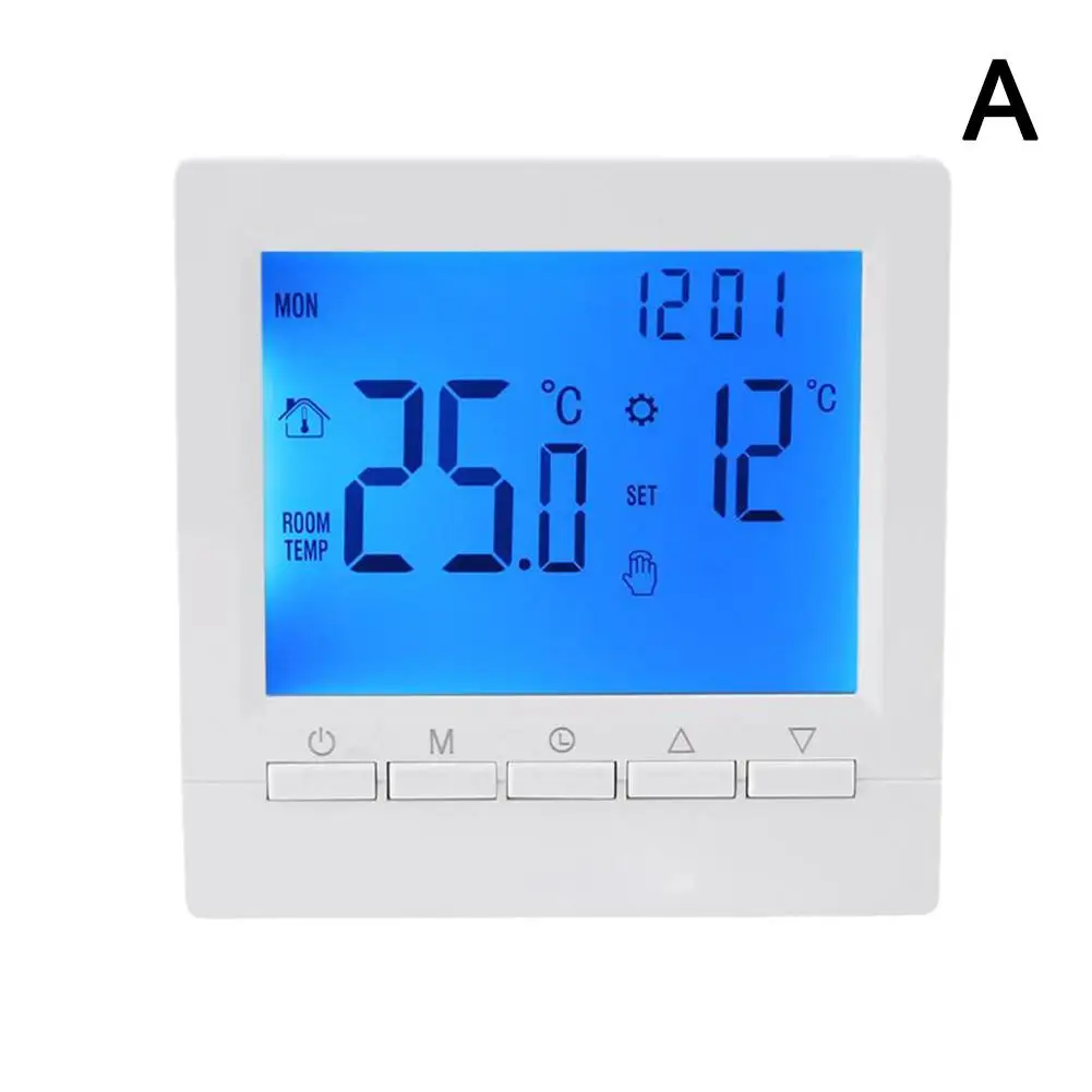 Termoregulator z wyświetlaczem Lcd programowalny bezprzewodowy cyfrowy termostat pokojowy do ogrzewania podłogowego kotła Termostato U2e9