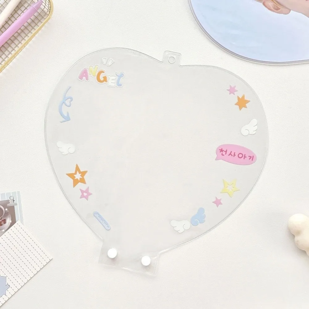 INS PVC for Kpop Fan Protector Sleeve Waterproof Dustproof Large Picket Fan Storage Sleeve Hand Fan PVC Cover Large Picket Fan