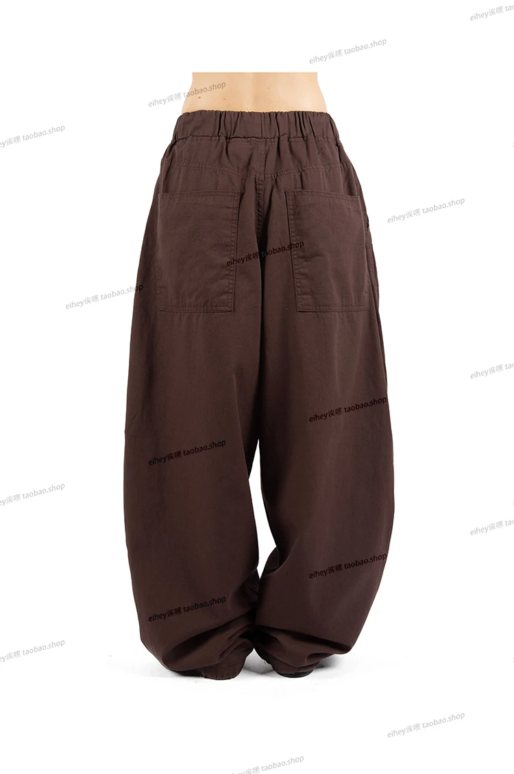 KUSAHIKI Drawstring Sweatpants Wide Legs Korean Versatile Casual Long Trousers Spicy Girl Y2k Pant