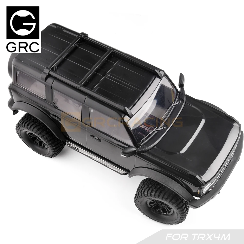 Voor Trx-4m 1/18 Defender Bronco Rc Crawler Auto Verbeterde Onderdelen Side Step Anti Slip Decoratief Stuk, voetpedaal Metalen Sticker