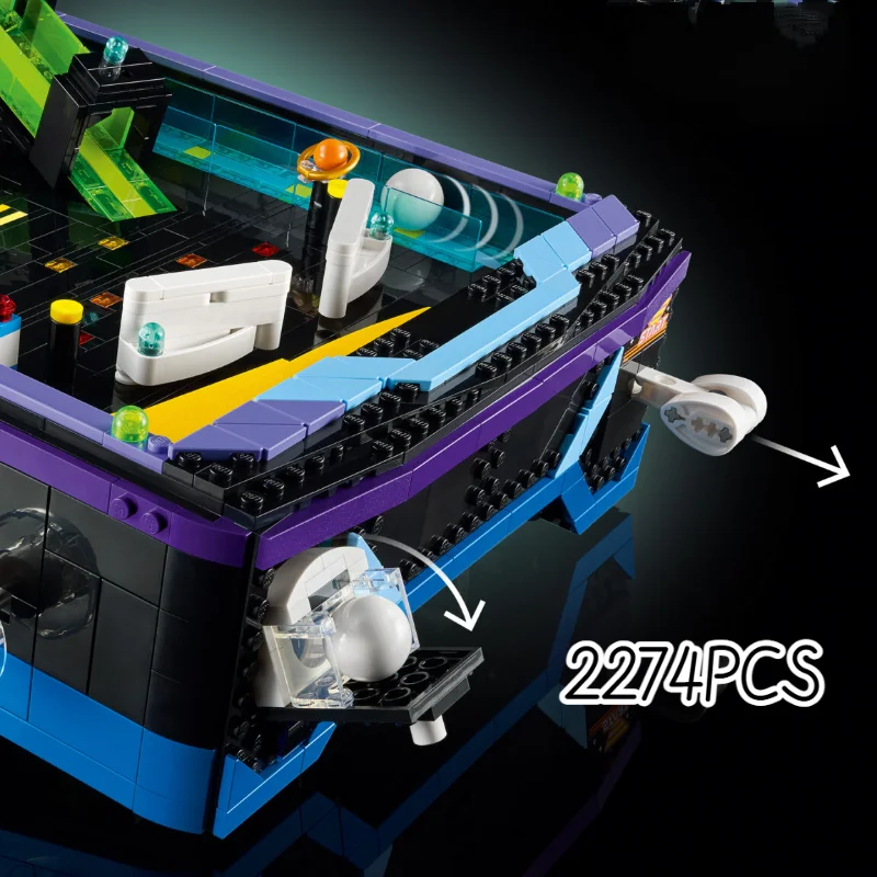 In Stock 2274PCS Machine Building Set Marble Arcade Pinball Building Blocks Toys for Fans of Retro Gamer Birthday Surprise Gifts